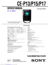 Sony CE-P13 Service Manual