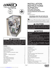 Lennox SLP98UHV SERIES Installation Instructions Manual