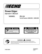 Echo PE-311 Operator's Manual