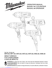 Milwaukee 9072-22 Operator's Manual