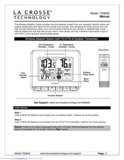 La Crosse Technology T83646 Manual