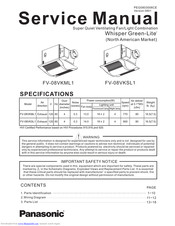 Panasonic FV-08VKML1 Service Manual