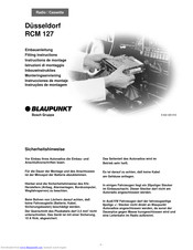 Blaupunkt RCM 127 Fitting Instructions Manual