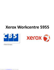 Xerox WorkCentre 5955 User Manual