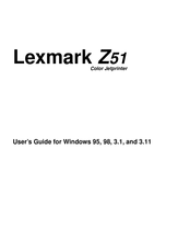 Lexmark Z51 Color Jetprinter User Manual