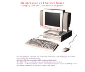 Compaq 2200 Series Maintenance And Service Manual