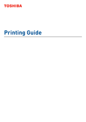 Toshiba e-studio222cs Printing Manual