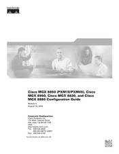 Cisco MGX 8850 (PXM1E/PXM45) Configuration Manual