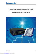 Panasonic KX-TDE Configuration Manual
