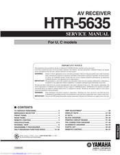 Yamaha HTR-5635 Service Manual