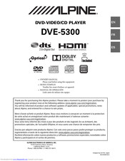 Alpine DVE-5300 Owner's Manual