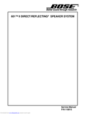 Bose 601 II DIRECT/REFLECTING Service Manual