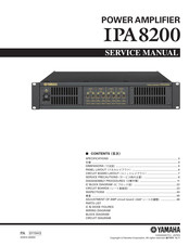 Yamaha IPA8200 Service Manual