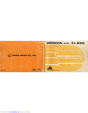 Honda CL200 Owner's Manual