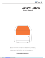 Roland DWP-80S User Manual