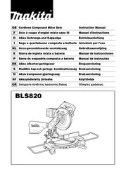 Makita BLS820 Instruction Manual