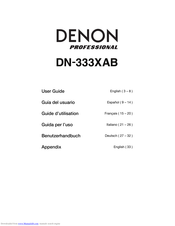 Denon DN-333XAB User Manual