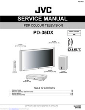 JVC PD-35DX, PD-42DX Service Manual