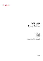 Canon G4000 series Online Manual