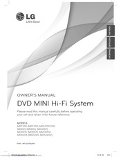 LG MDS355V/W Owner's Manual