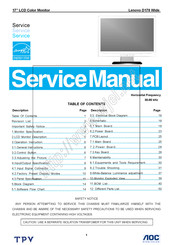 Lenovo D170 Wide Service Manual