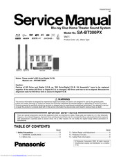 Panasonic SA-BT300PX Service Manual