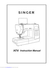 Singer H74 Instruction Manual