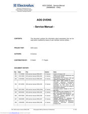 Electrolux AOS202E Series Service Manual