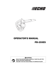 Echo PB-255ES Operator's Manual