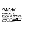 Yamaha RY20 Authorized Product Manual
