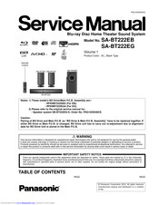 Panasonic SA-BT222EB Service Manual