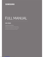 Samsung HW-M360 Full Manual