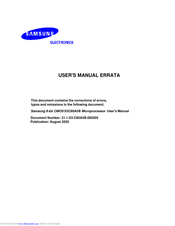 Samsung S3C80A5B User Manual