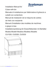 Scotsman Self Contained Cuber CU1526 Installation Manual