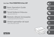 Epson Stylus Photo PX830FWD Basic Operation Manual