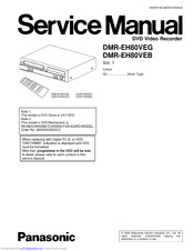 Panasonic DMR-EH80VEG Service Manual