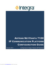 ADTRAN NetVanta 7100 IP PBX Configuration Manual