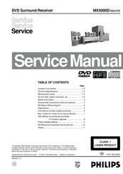 Philips MX5000D/37S Service Manual