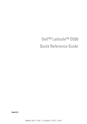 Dell Latitude D530 Quick Reference Manual