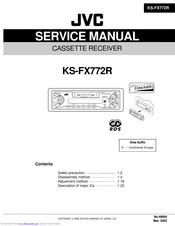 JVC KS-FX772R Service Manual
