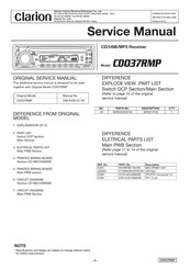 Clarion CD037RMP Service Manual
