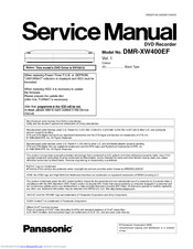 Panasonic DMR-XW400EF Service Manual
