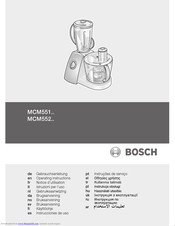 Bosch MCM551 SERIES Operating Instructions Manual