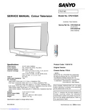 Sanyo CP21KS2K Service Manual