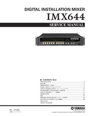 Yamaha IMX644 Manager Service Manual