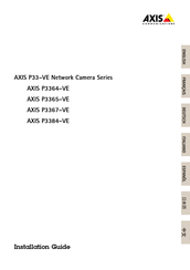 Axis P3364-VE Installation Manual