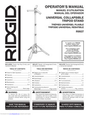 RIDGID R9937 Operator's Manual