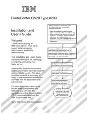 IBM BladeCenter QS20 Installation And User Manual