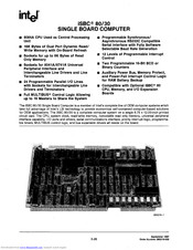 Intel iSBC 80/30 Manual