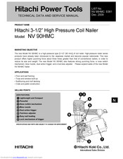 Hitachi NV 90HMC Technical Data And Service Manual